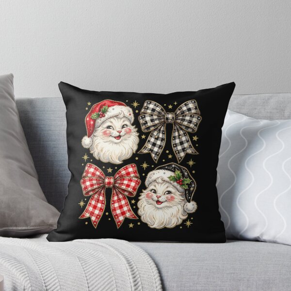 Item preview, Meowy Christmas Cute Santa Cat designed and sold by dudelinart.