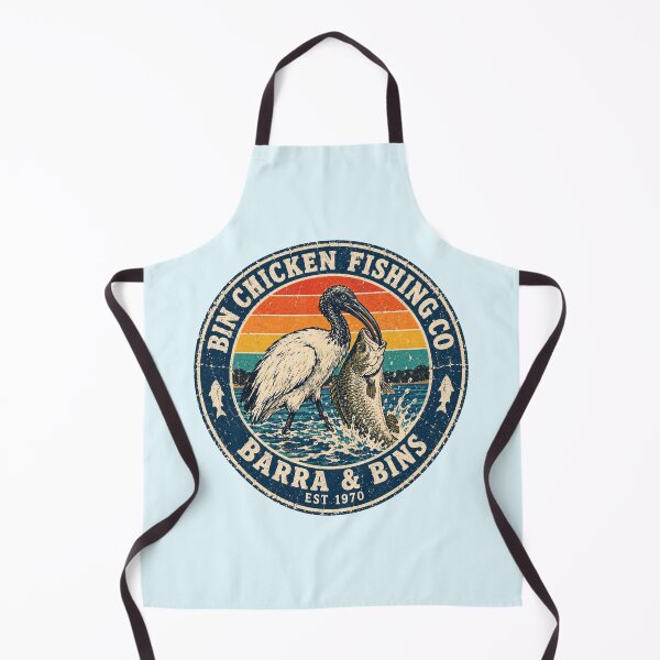 Item preview, Bin Chicken Fishing Co Barra Bins Retro Sunset designed and sold by Yellowriversss.