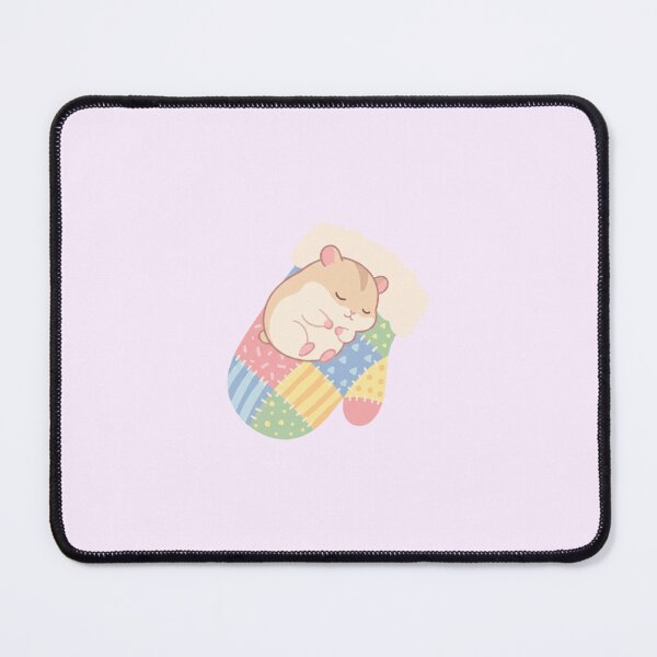 Item preview, Tiny Chubby Hamster Sleeping Snugly Inside Winter Mitten designed and sold by Moon's Arts.