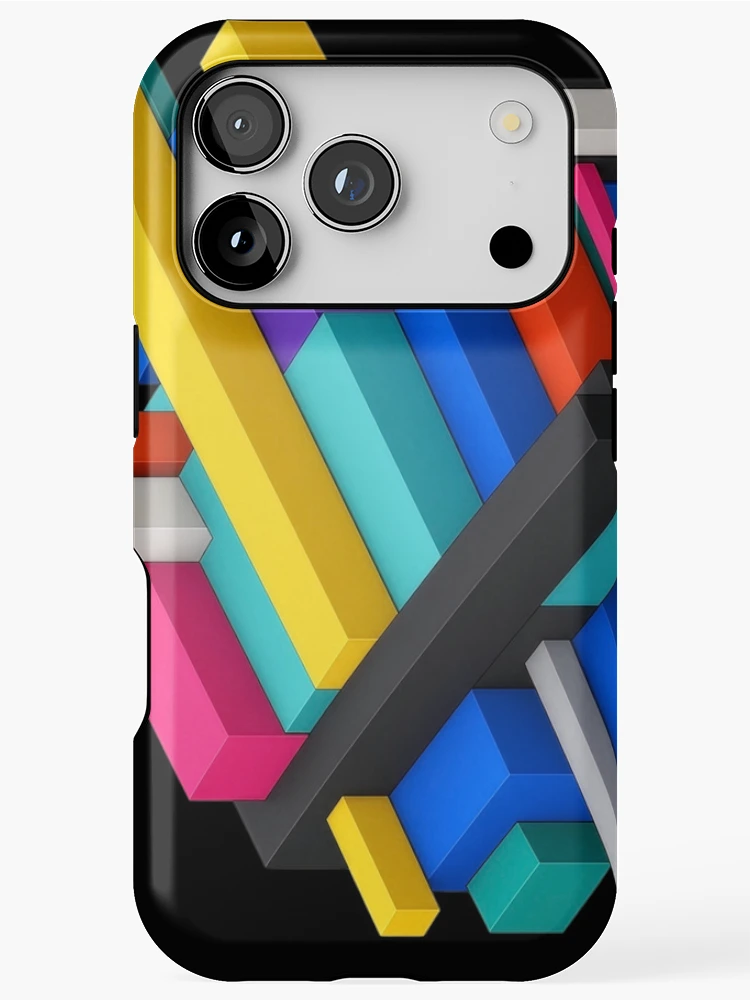 Thumbnail 1 of 4, iPhone Case, Signal Stack designed and sold by abstractengine.