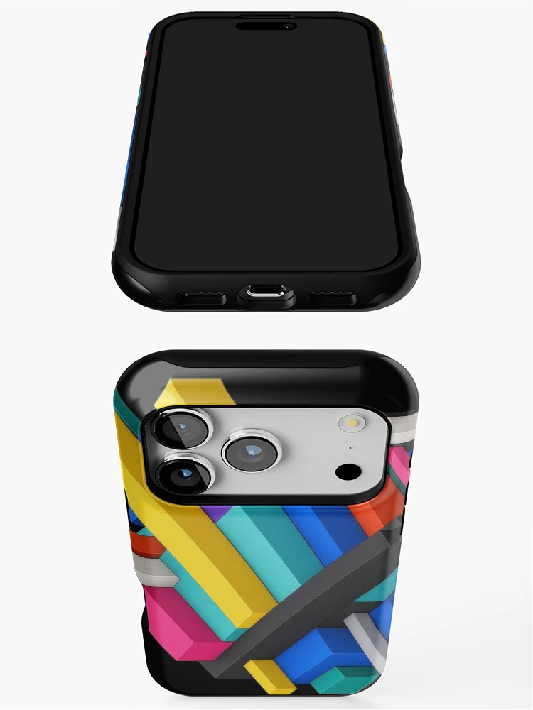 Thumbnail 3 of 4, iPhone Case, Signal Stack designed and sold by abstractengine.