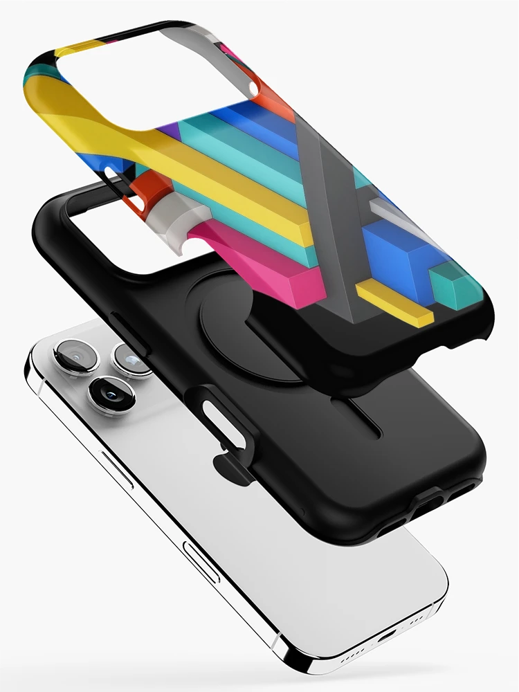 Thumbnail 2 of 4, iPhone Case, Signal Stack designed and sold by abstractengine.