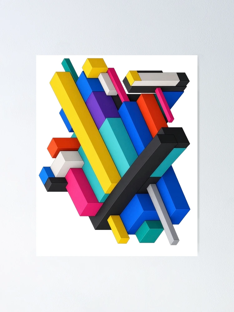 Thumbnail 1 of 3, Poster, Signal Stack designed and sold by abstractengine.