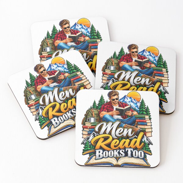 Item preview, Men Read Books Too! Book Lover Designed for T-Shirt, Pants, Coffee and other products designed and sold by GoodPlaceToShop.