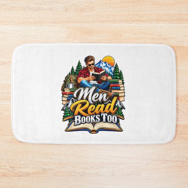 Item preview, Men Read Books Too! Book Lover Designed for T-Shirt, Pants, Coffee and other products designed and sold by GoodPlaceToShop.