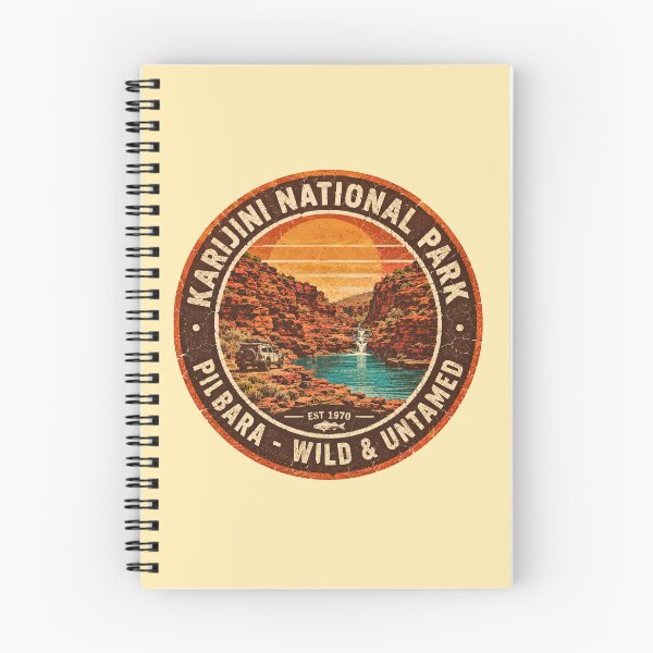 Item preview, Karijini National Park Pilbara Wild Untamed Retro Gorge designed and sold by Yellowriversss.