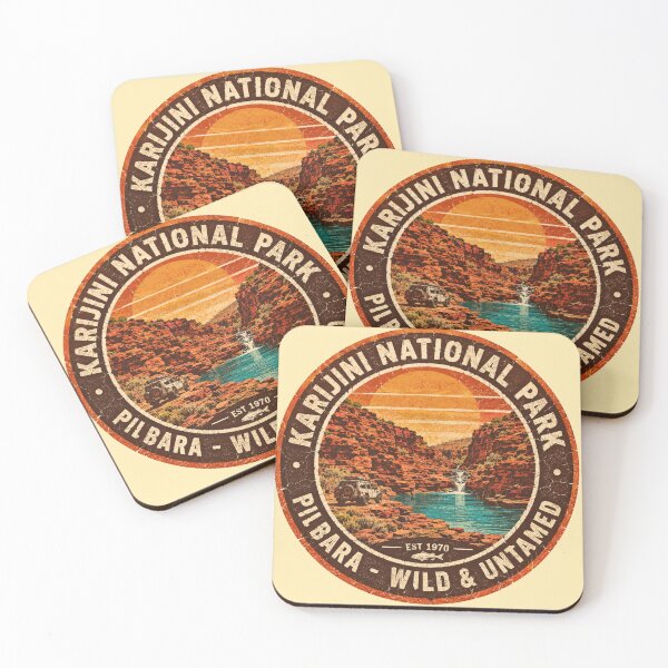 Item preview, Karijini National Park Pilbara Wild Untamed Retro Gorge designed and sold by Yellowriversss.