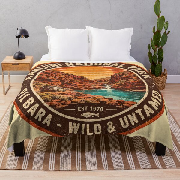 Item preview, Karijini National Park Pilbara Wild Untamed Retro Gorge designed and sold by Yellowriversss.