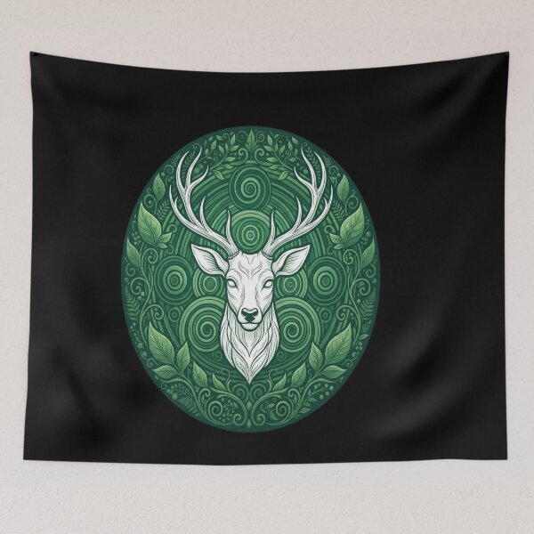 Item preview, White Hart and Triskelion designed and sold by karybaquetu10.