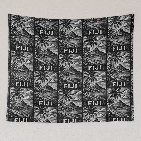 Item preview, Fiji Linocut Style  designed and sold by Thistle-TShop.