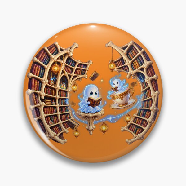 Item preview, Halloween Haunted Library – Cute Ghost Scholars and Spooky Books designed and sold by NEFERSIGN.