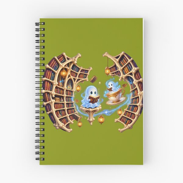 Item preview, Halloween Haunted Library – Cute Ghost Scholars and Spooky Books designed and sold by NEFERSIGN.