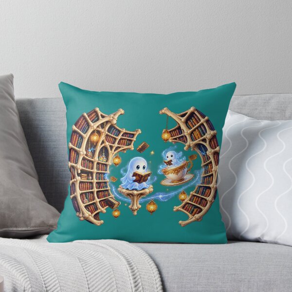 Item preview, Halloween Haunted Library – Cute Ghost Scholars and Spooky Books designed and sold by NEFERSIGN.