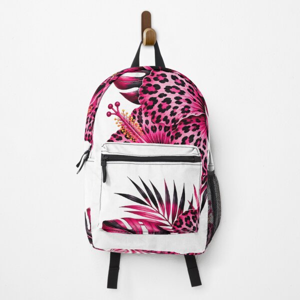 Item preview, Pink Leopard Print Hibiscus Flower Design designed and sold by inkflair2.
