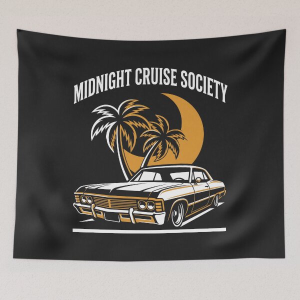 Item preview, Midnight Cruise Society Classic Car Night Driving designed and sold by SplashTastic.