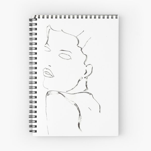 Item preview, A Mysterious Face in Dry Brush Ink designed and sold by essentialink.