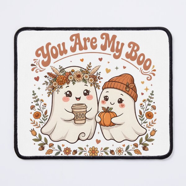 Item preview, You Are My Boo - Cute Ghost Couple Coffee Pumpkin Halloween designed and sold by VintageteeCo.