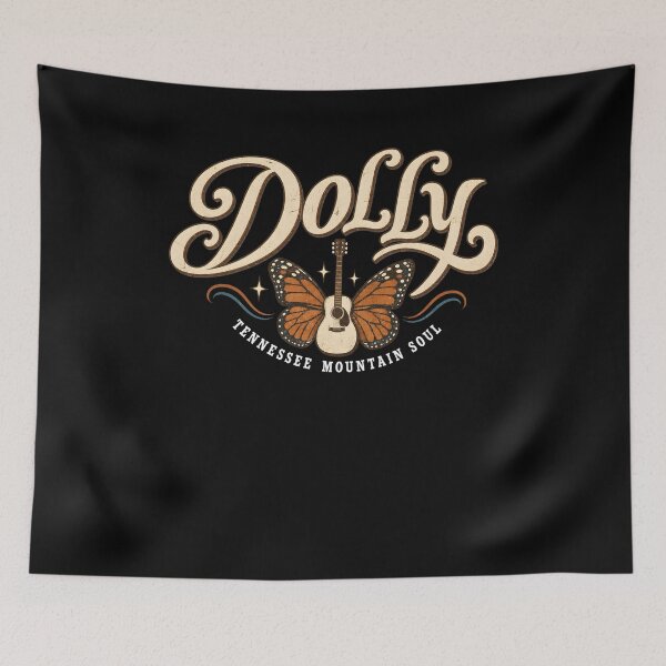 Item preview, Dolly Tennessee Mountain Soul Butterfly Guitar designed and sold by Nekoojimeo.