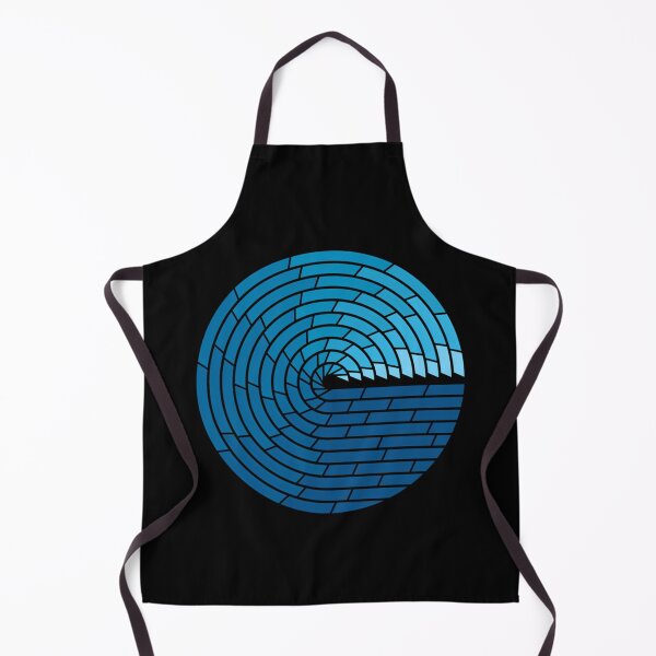 Item preview, Wave Swirl Made Of Blue Gradient Tiles designed and sold by ayman hgag.