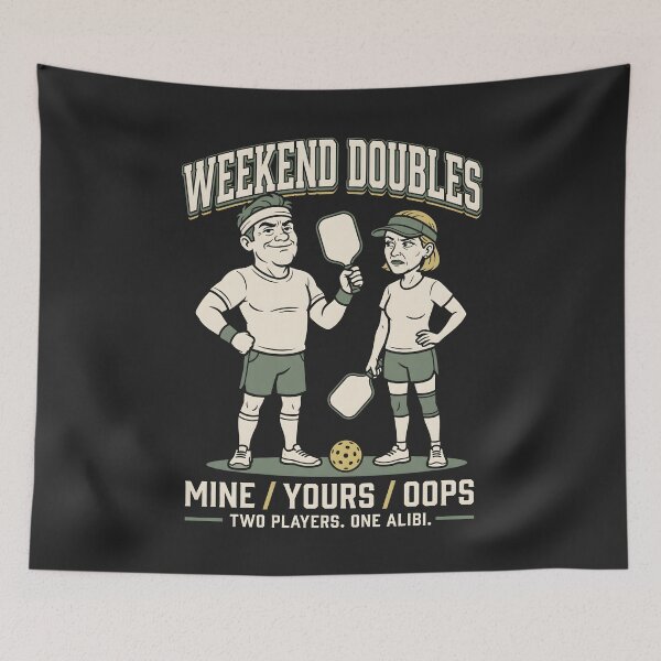 Item preview, Weekend Doubles Pickleball Partners Funny Humor designed and sold by SplashTastic.