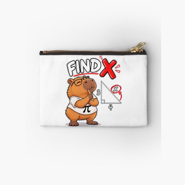 Item preview, Find X Math Funny Capybara Geometry Meme designed and sold by WeirdlyMild.