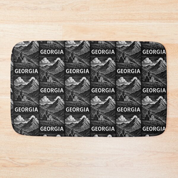 Item preview, Georgia Linocut Style  designed and sold by Thistle-TShop.