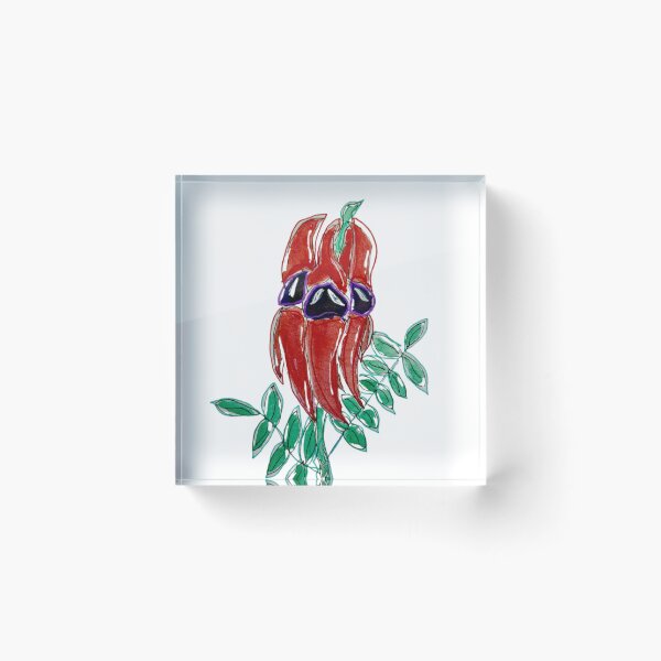 Item preview, Sturt's desert pea flower designed and sold by WildLadyWood.