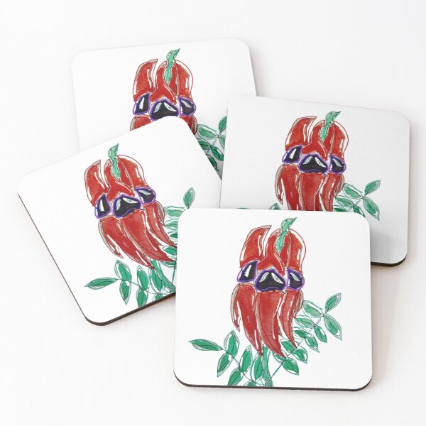 Item preview, Sturt's desert pea flower designed and sold by WildLadyWood.