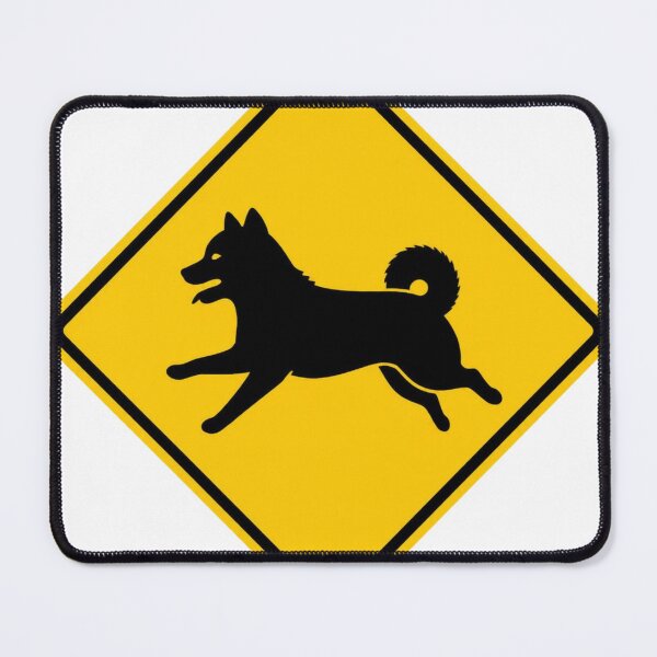 Item preview, Shiba Inu Crossing Japanese Road Sign | Japan Warning Sign | Japanese Design designed and sold by JapanMemoir.