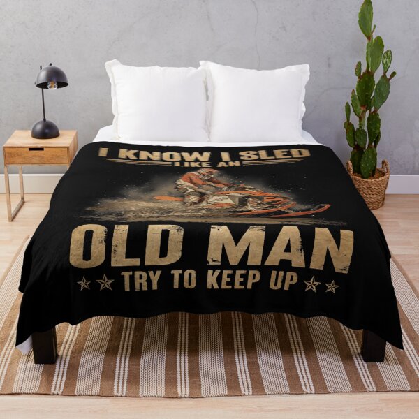 Item preview, I Know I Sled Like an Old Man Snowmobile Humor designed and sold by Nekoojimeo.