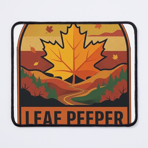 Item preview, Leaf Peeper Retro Hills Vintage Autumn Badge Sticker designed and sold by DetourDgn.