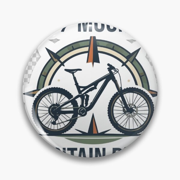 Item preview, MTB Mountain Biking - Compass & Full Suspension Bike Sticker designed and sold by Kushwaha18.
