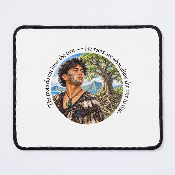 Item preview,  Polynesian Heritage Proverb - The roots do not limit the tree — the roots are what allow the tree to rise. | Pacific Art designed and sold by ShakaLife.org.