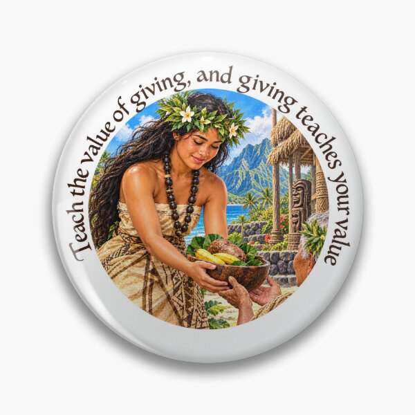 Item preview,   	 Polynesian Generosity Proverb - Teach the value of giving | Pacific Art designed and sold by ShakaLife.org.