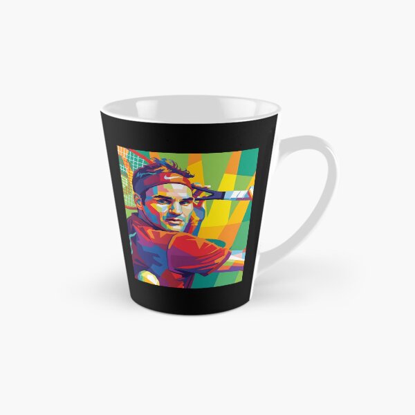 Aperçu de l'œuvre Roger Federer pop art créée et vendue par Zamziri.