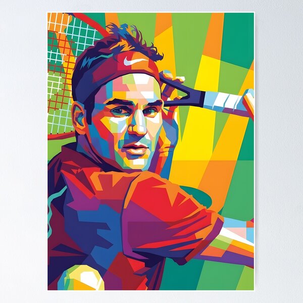 Item preview, Roger federer pop art designed and sold by Zamziri.