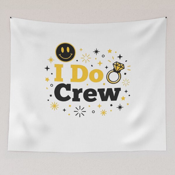 Item preview, I Do Crew | Funny Wedding Bridal Party | Punderful Corner designed and sold by Punderful Corner.