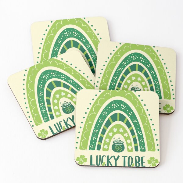 Item preview, Lucky To Be Loved, St. Patrick’s Day, Irish Romance, Shamrock Love, Rainbow of Luck designed and sold by TeeVerse27.