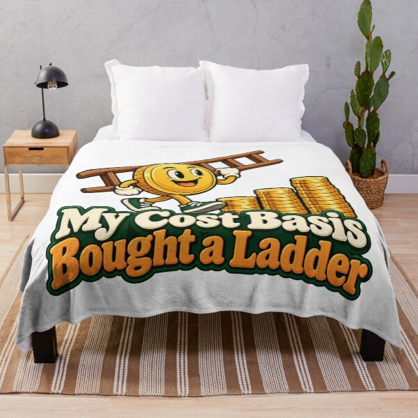 Item preview, My Cost Basis Bought a Ladder Funny Trader Art designed and sold by Bikivuno.
