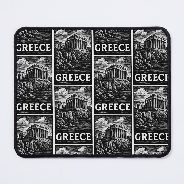 Item preview, Greece Linocut Style designed and sold by Thistle-TShop.