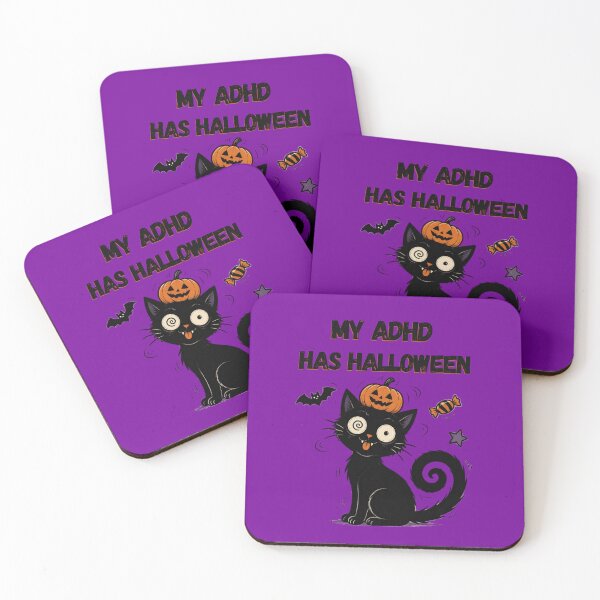 Item preview, My ADHD has Halloween Funny ADHD Halloween Cat designed and sold by T-version.