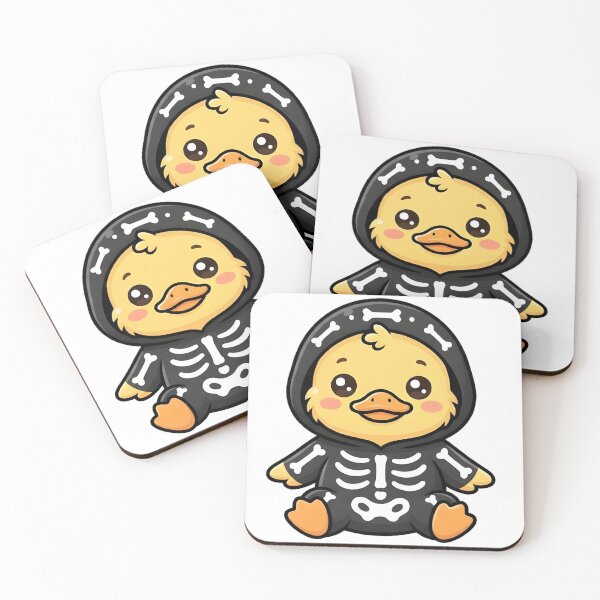 Item preview, Cute Skeleton Duckling Halloween Baby Duck Onesie Costume Kawaii designed and sold by ChubbyGoong.