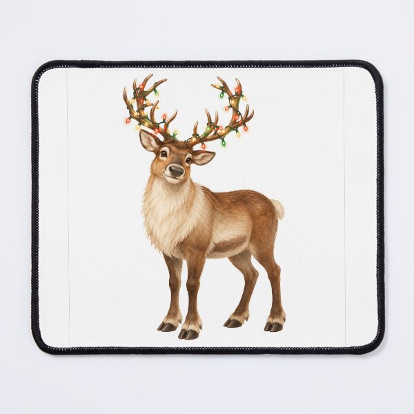 Item preview, Merry Christmas reindeer designed and sold by RobertMartinArt.