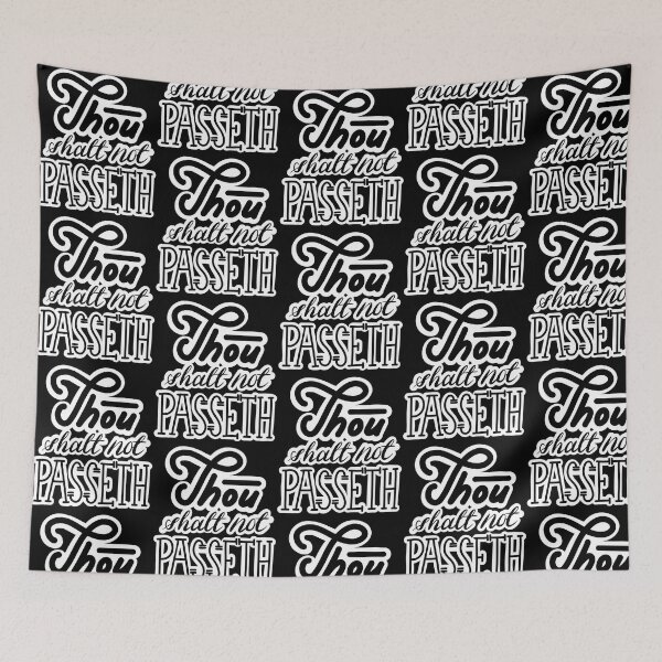 Item preview, Thou Shalt Not Passeth Lettering designed and sold by suplobeaut.