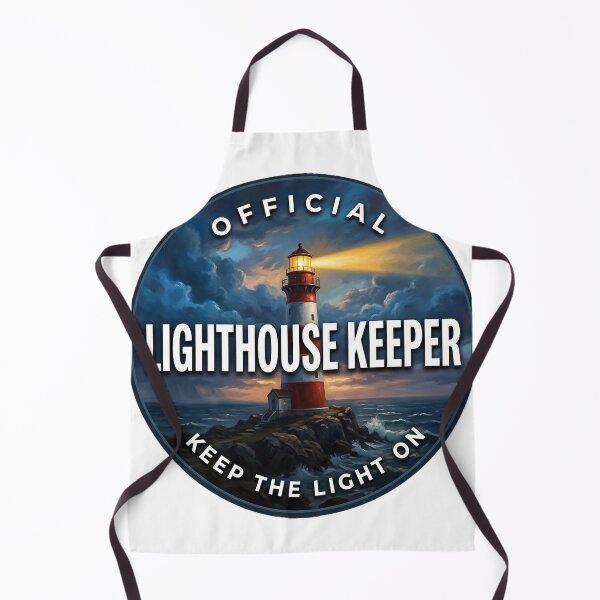 Item preview, Lighthouse Keeper Storm Beam Round Badge Sticker designed and sold by DetourDgn.