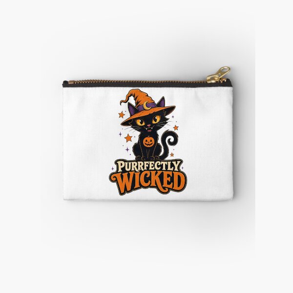 Item preview, Purrfectly Wicked Halloween Black Kitty Cat designed and sold by CraftyAnimal.
