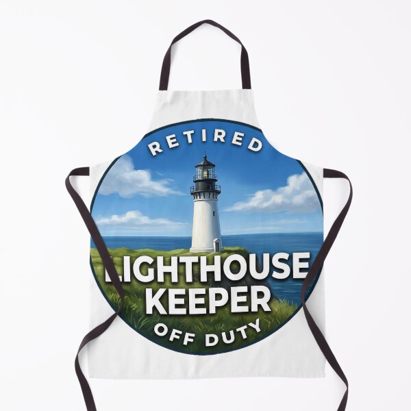 Item preview, Lighthouse Keeper Cliff Light Round Badge Sticker designed and sold by DetourDgn.