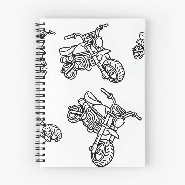 Item preview, Hand drawn moped design designed and sold by BiteMyLine.