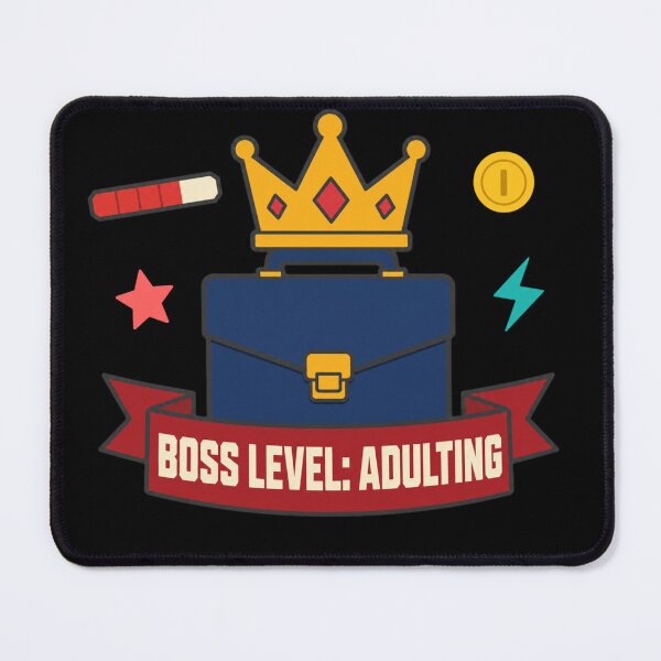 Item preview, Boss Level Adulting – Funny Gamer Video Game Humor – Retro Gaming Adult Life designed and sold by EpicInks24.