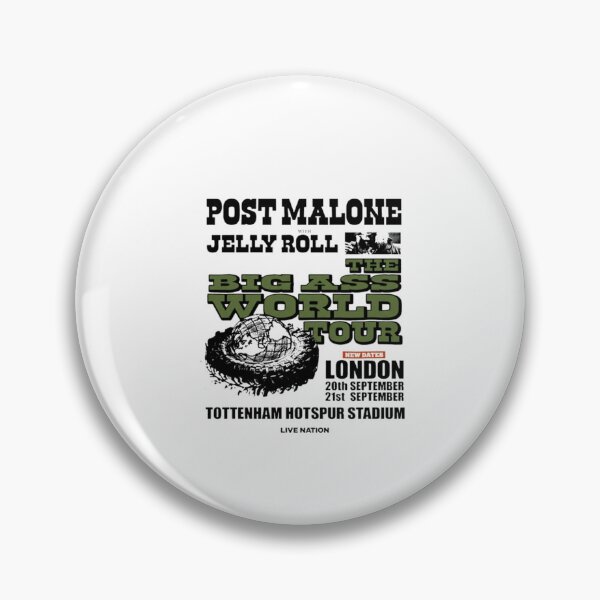 Item preview, Post Malone With Jelly Roll The Big Ass World Tour designed and sold by SMOOTHMARKET.